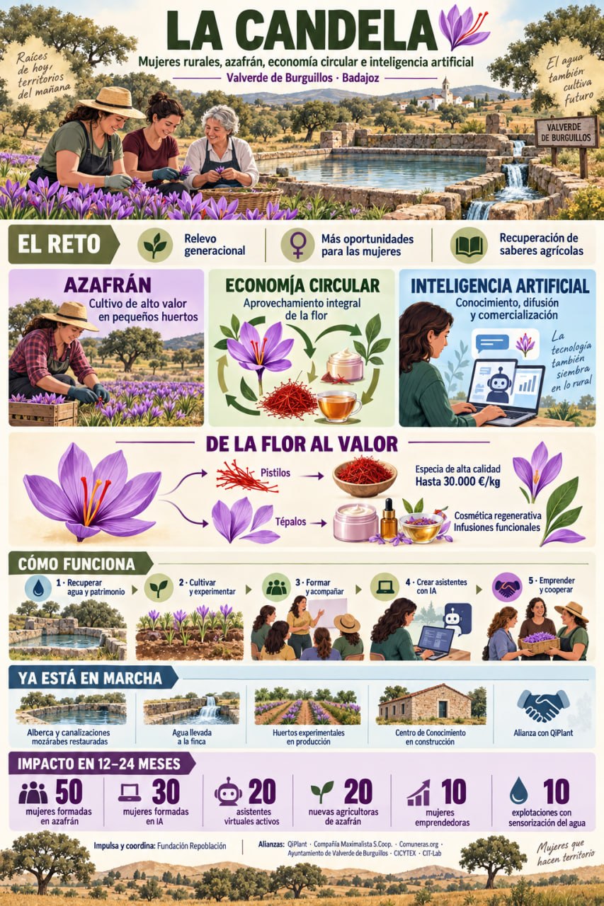 El renacer del azafrán y las mujeres de la dehesa